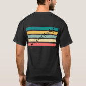 メンズ 黒のTシャツにLet's Get Beachy! Tシャツ (裏面)