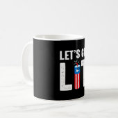 メンズ 4th of July 花火 楽しもう 面白Tシャツ コーヒーマグカップ (正面左)