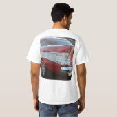 メンズ 57 CHEVY BEL AIR CAR Tシャツ (裏面フル)