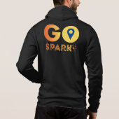 メンズ GoSparkジップアップフード パーカ (裏面)