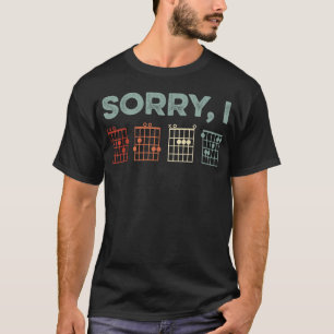 メンズ I-DGAF とは言ってない隠しメッセージ ギターコード ミュージシャン Tシャツ