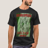メンズ「Obsession Suppression」黒Tシャツ Tシャツ (正面)