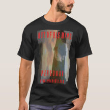メンズ「Out Of His Mind」黒Tシャツ