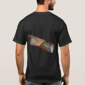 メンズ「Out Of His Mind」黒Tシャツ Tシャツ (裏面)