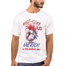 メンズ「Wake The Clack Up America」 Tシャツ