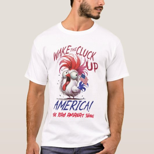 メンズ「Wake The Clack Up America」 Tシャツ (正面)