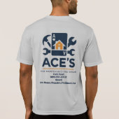 メンズACEホーム修理シャツ Tシャツ (裏面)