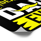 メンズASLろう最高の者パパは常に言語ろう者アワに署名 ポスター (角)