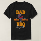 メンズBBQスモーカーパパグリルマスター父の Tシャツ (デザイン正面)