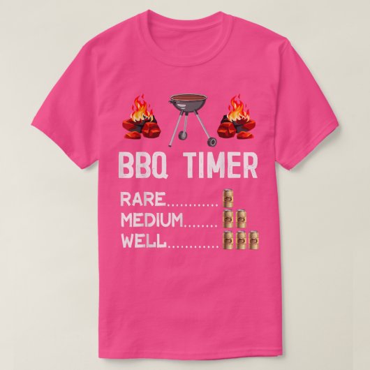 メンズBBQタイマバーベキューティービアグリル  Tシャツ (デザイン正面)