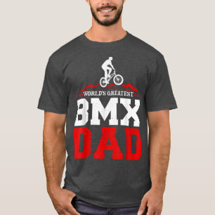 メンズBMXバイクライダーワールド'ズグレイテストBMXパパファザ Tシャツ