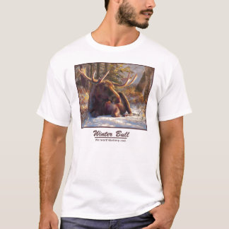 メンズBullのアメリカヘラジカのTシャツ Tシャツ