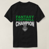 メンズESPNファンタジーサッカーチャンピオン20O Tシャツ (デザイン正面)