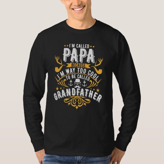 メンズImはGと呼ぶにはクールPapa Im Wayと呼ばれる Tシャツ (正面)