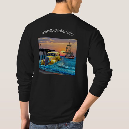 メンズL/S Tシャツ(IslandDigitalArt.comイメージ) Tシャツ (裏面)