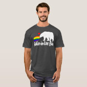 メンズLGBTの義理の父ベアーゲイプライド・イレアル Tシャツ (正面フル)