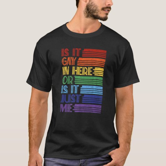 メンズLgbtプライドゲイトランスレズビアンItゲイLgbtq Tシャツ (正面)