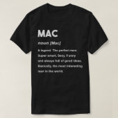 メンズMacネームMac Tシャツ (デザイン正面)