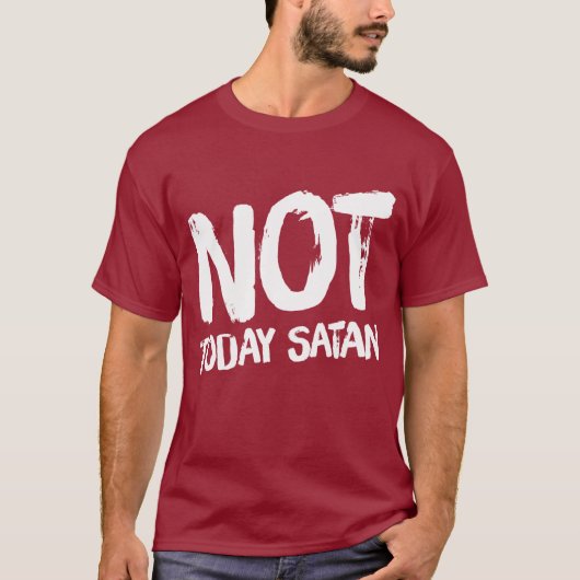 メンズNot TodayサタンTシャツ Tシャツ (正面)
