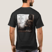 メンズTシャツの前部および背部(アルバム… Tシャツ (裏面)