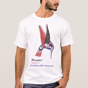 メンズTシャツの原産の芸術家のハチドリのデザイン Tシャツ