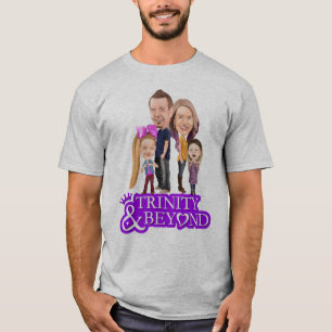 メンズTシャツの報酬を越える三位一体および Tシャツ