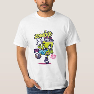 メンズTシャツカオスティカーフード付きスウェットシャツゾンビレッドバ Tシャツ