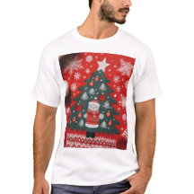 メンズTシャツクリマスデザイン