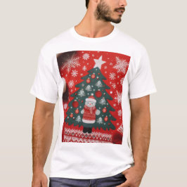 メンズTシャツクリマスデザイン Tシャツ