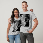 メンズTシャツヒョウ顔モダンアポップ・アートのート動物 Tシャツ (ユニセックス)