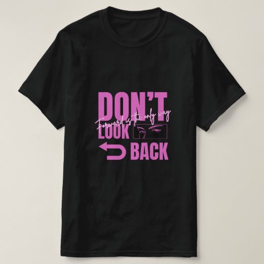 メンズTシャツ振り返るな Tシャツ (デザイン正面)