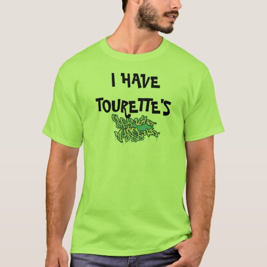 メンズTシャツ私にTOURETTEがあります Tシャツ (正面)
