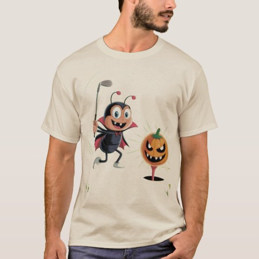 メンズTシャツ - ハロウィンアンツパーティーフラグ Tシャツ (正面)