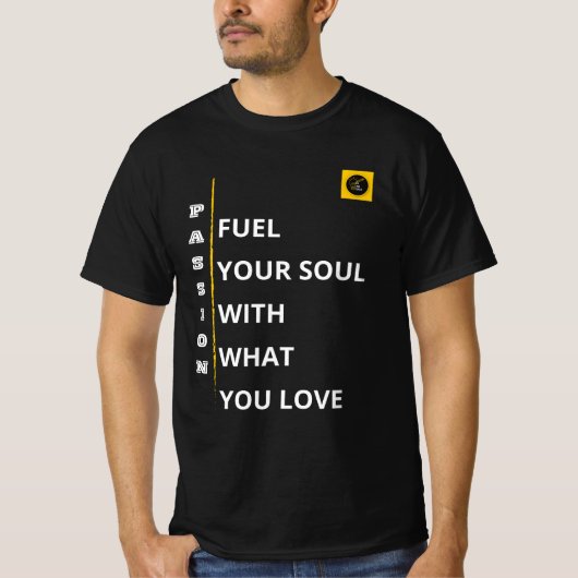 メンズTシャツ - パッション＋バイブ Tシャツ (正面)