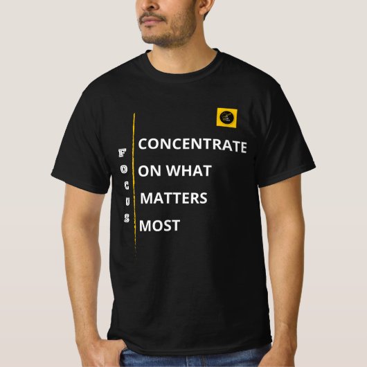 メンズTシャツ - フォーカスバイブ Tシャツ (正面)