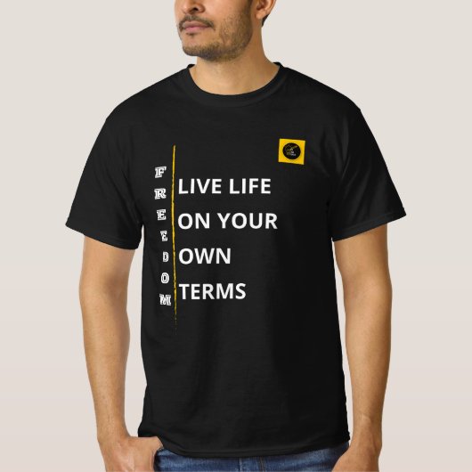 メンズTシャツ - フリーダムバイブ Tシャツ (正面)