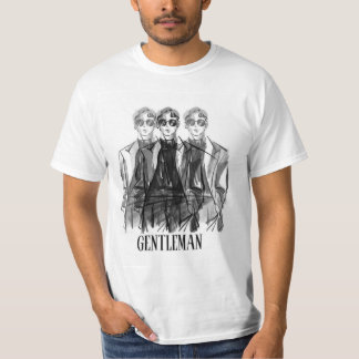 メンズTシャツ フロント・バック デザイン 紳士 デザイン Tシャツ