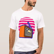 メンズTシャツ レトロラジオ