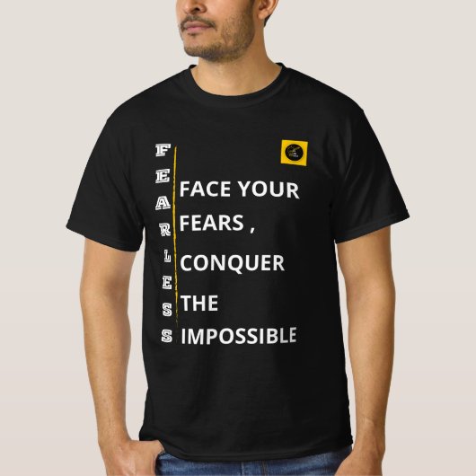 メンズTシャツ - 恐れを知らないビブラ Tシャツ (正面)