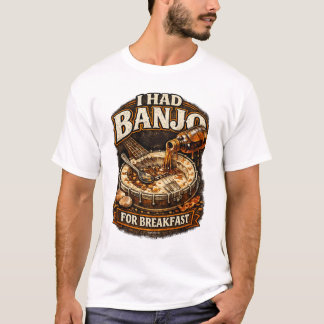 メンズTシャツ「朝食はバンジョーでした」 Tシャツ