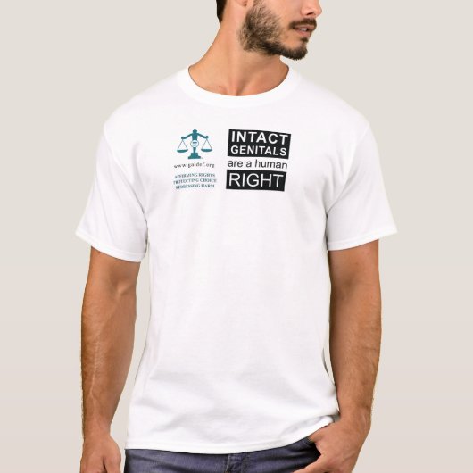 メンズTシャツ – 無傷Genitals Tシャツ (正面)