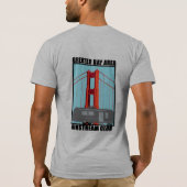 メンズTシャツ、背中に大きなロゴ Tシャツ (裏面)