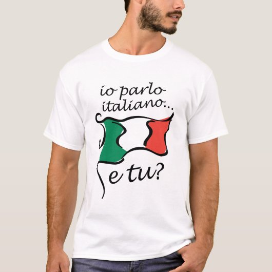 メンズTシャツ: Ioのparlo Italiano Tシャツ (正面)