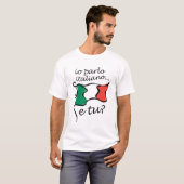 メンズTシャツ: Ioのparlo Italiano Tシャツ (正面フル)