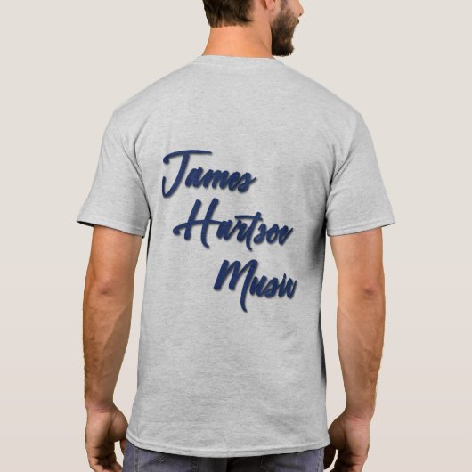 メンズTシャツ – James Hartsoe歌 Tシャツ (裏面)