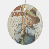 メンソラトゥムエフェメラを使用してスクラッチしない セラミックオーナメント (左)