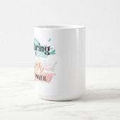 メンタリングは私のすごいパワーマグだ コーヒーマグカップ (中央)