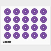 メンタルに優しく Purple Circle ステッカー (シート)