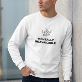 メンタルは不在 Crewneckセーター ホワイト スウェットシャツ