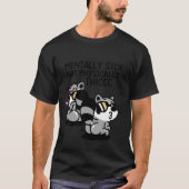 メンタルは病んでるけど体は太ってる Tシャツ (正面)